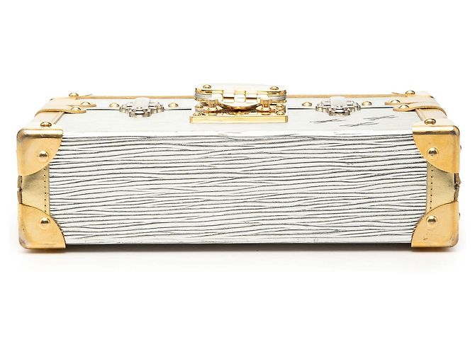 Louis Vuitton Epi Silver Petite Malle Argento - vista 3