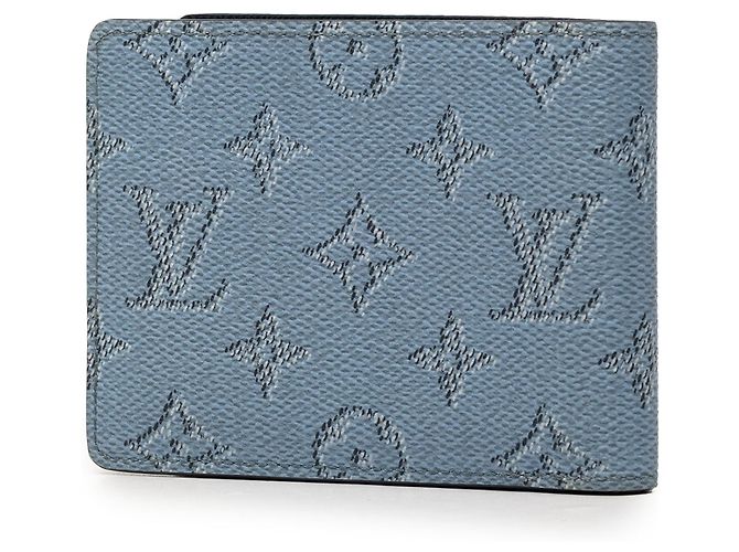 Louis Vuitton Blue Monogram Heritage Multiple Wallet Light blue - view 2