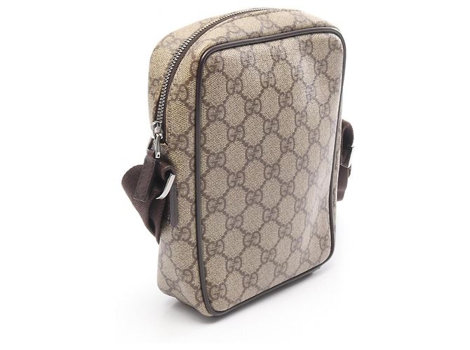 Borsa a mano/Borsa a tracolla Gucci GG Supreme Marrone Beige - vista 2