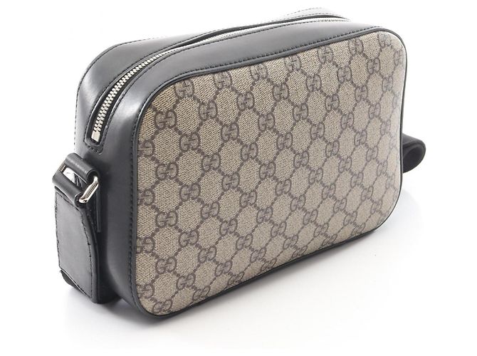 Borsa a tracolla Gucci GG Supreme Nero Beige - vista 2