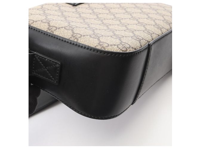 Borsa a tracolla Gucci GG Supreme Nero Beige - vista 6