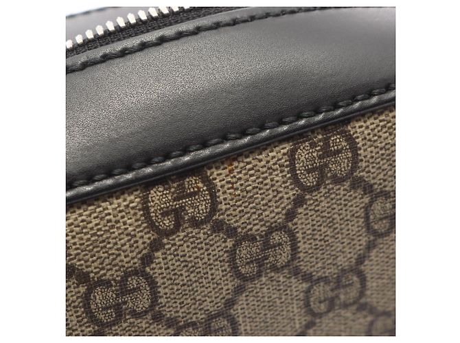 Borsa a tracolla Gucci GG Supreme Nero Beige - vista 9