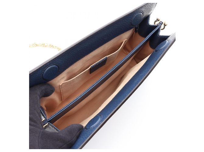 Borsa Gucci Ophidia Small Sherry Line Blu navy - vista 3