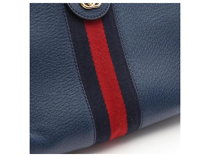 Borsa Gucci Ophidia Small Sherry Line Blu navy - vista 7