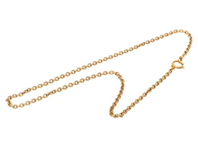 Collana lunga a catena vintage Chanel in oro D'oro - vista 2