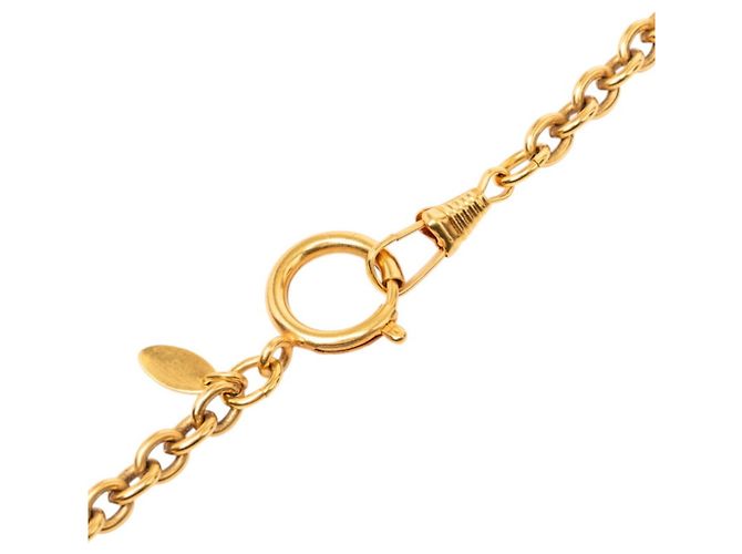 Collana lunga a catena vintage Chanel in oro D'oro - vista 3