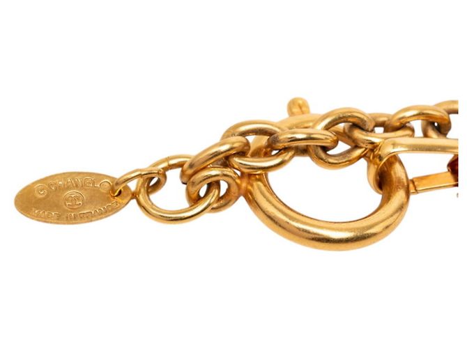 Collana lunga a catena vintage Chanel in oro D'oro - vista 4