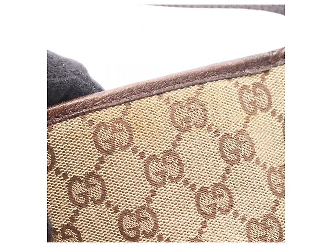 Borsa Tote Gucci GG Canvas Marrone Beige - vista 5