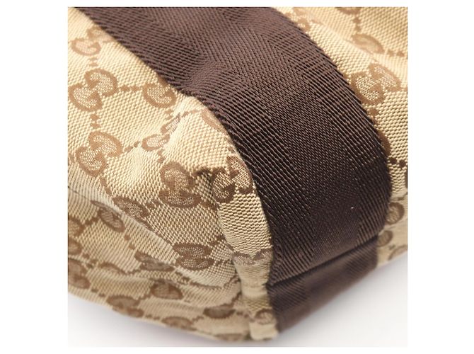Borsa Tote Gucci GG Canvas Marrone Beige - vista 5