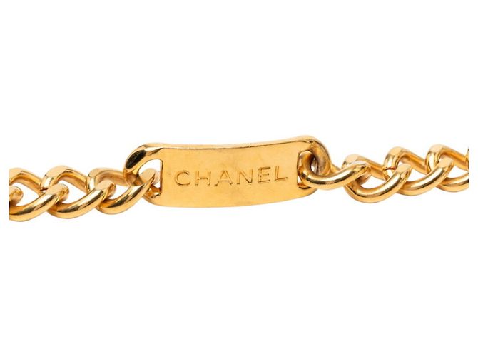 Chanel Cambon Logo Plate Chain Belt Gürtel Golden - Ansicht 5