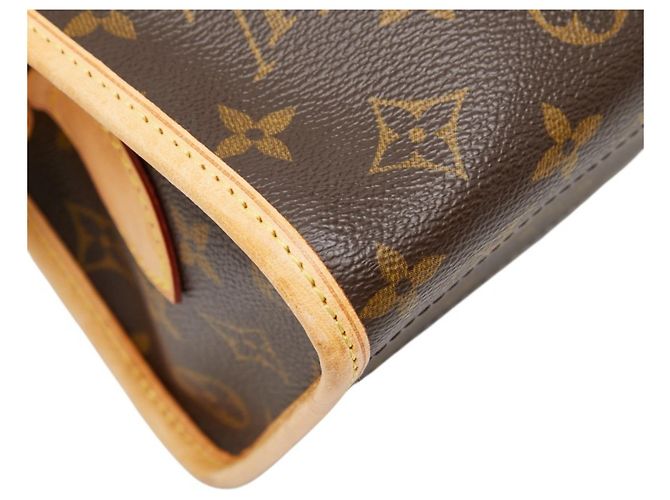 Borsa a tracolla lunga Louis Vuitton Monogram Popincourt Marrone - vista 8