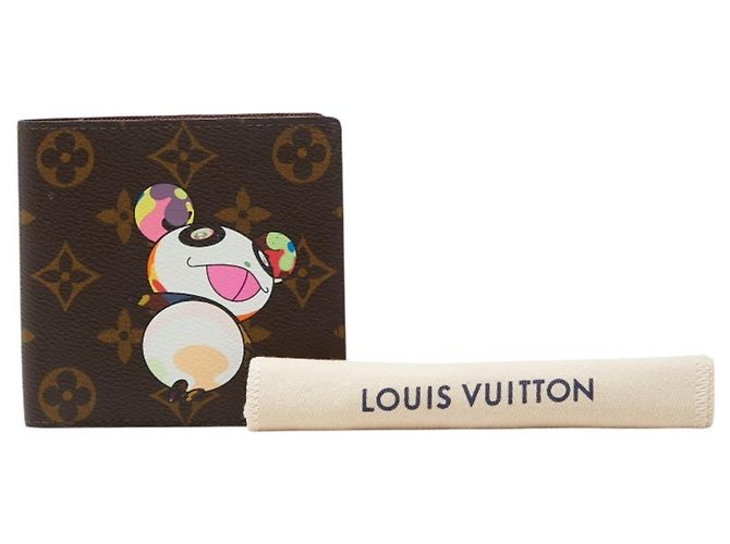 Louis Vuitton Monogram Panda Bi-fold Wallet Braun Mehrfarben - Ansicht 10
