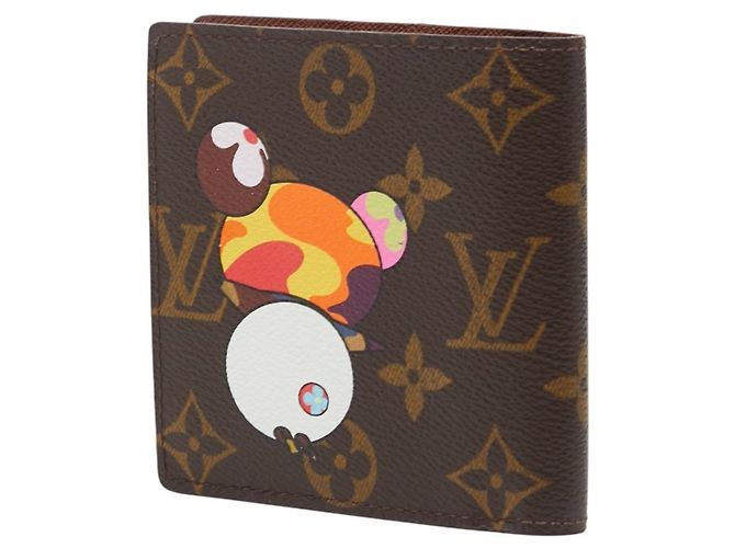 Louis Vuitton Monogram Panda Bi-fold Wallet Braun Mehrfarben - Ansicht 2