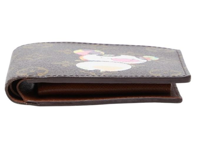Louis Vuitton Monogram Panda Bi-fold Wallet Braun Mehrfarben - Ansicht 3