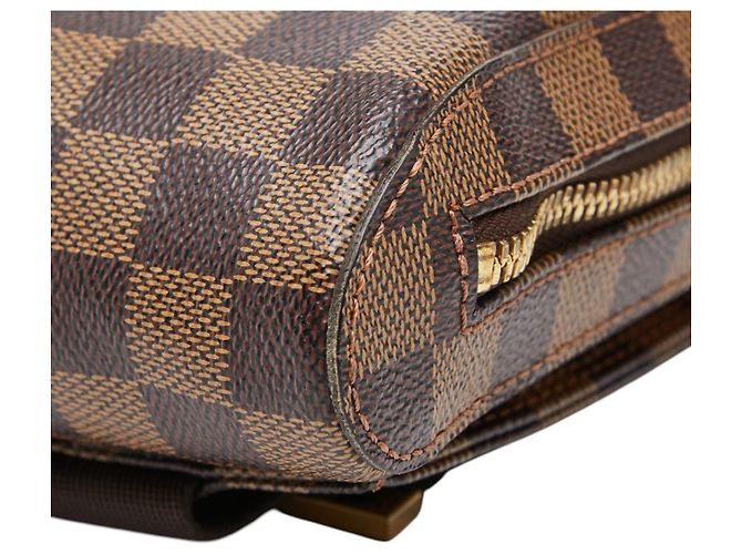 Borsa a tracolla Louis Vuitton Damier Geronimos Marrone - vista 4