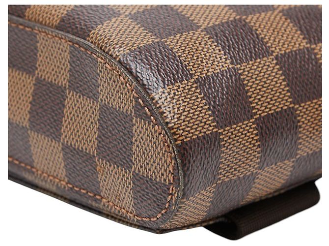 Borsa a tracolla Louis Vuitton Damier Geronimos Marrone - vista 5