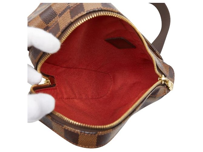 Borsa a tracolla Louis Vuitton Damier Geronimos Marrone - vista 6