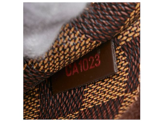 Borsa a tracolla Louis Vuitton Damier Geronimos Marrone - vista 7