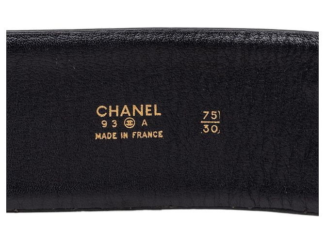 Chanel Coco Mark Kettenbuckel Gürtel Schwarz Golden - Ansicht 7