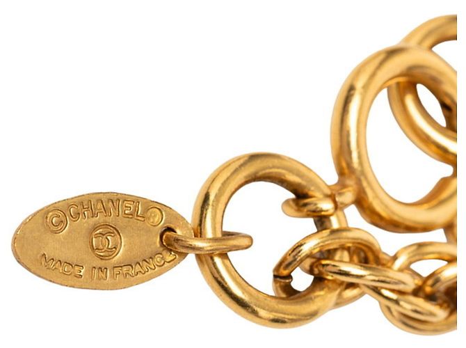 Collana con lunga catena vintage Chanel D'oro - vista 4