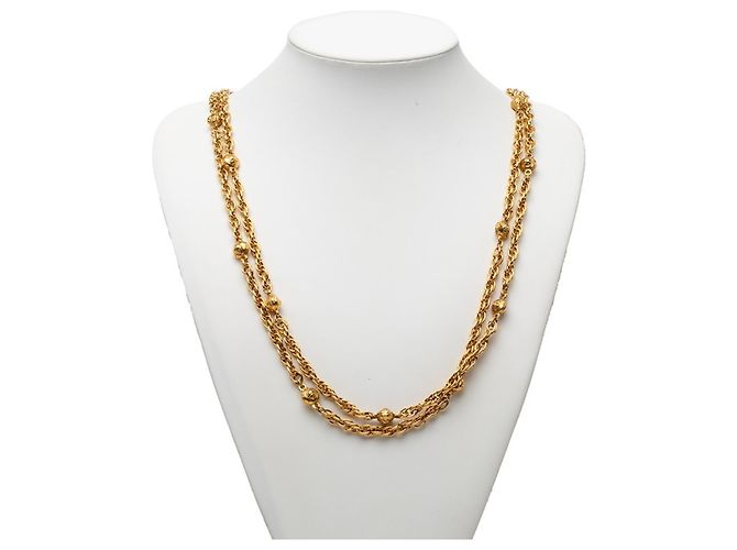 Collana con lunga catena vintage Chanel D'oro - vista 5