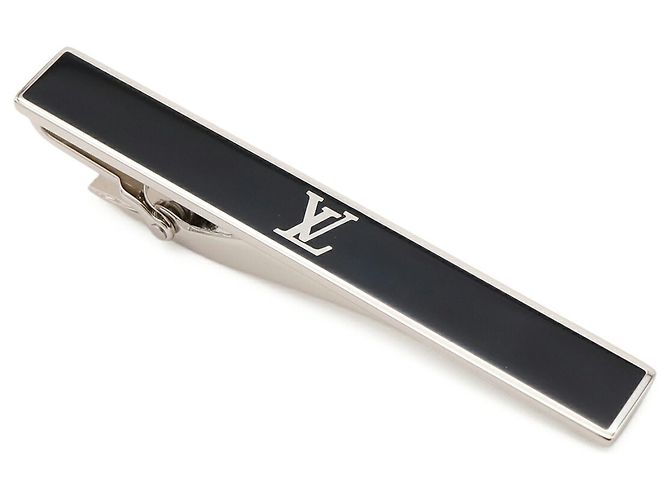 Clip per cravatta Louis Vuitton Cravat LV Award Nero Argento - vista 2