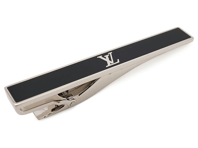 Clip per cravatta Louis Vuitton Cravat LV Award Nero Argento - vista 5