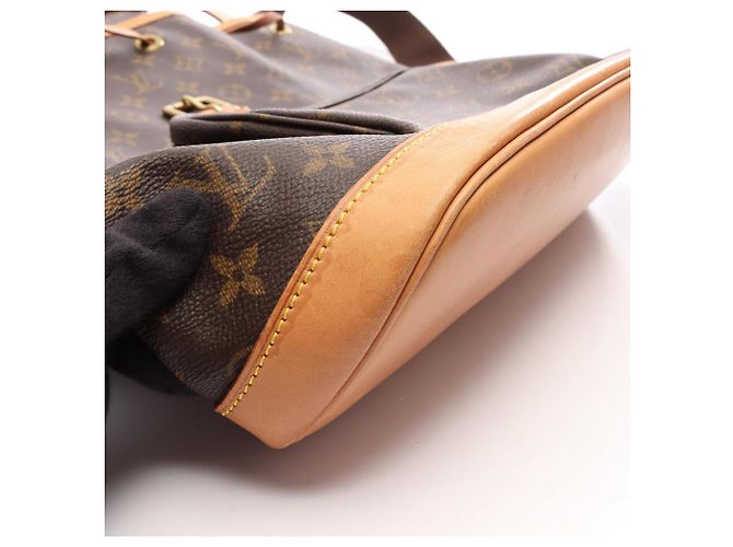 Zaino/Borsa Louis Vuitton Montsouris GM Monogram Marrone - vista 12