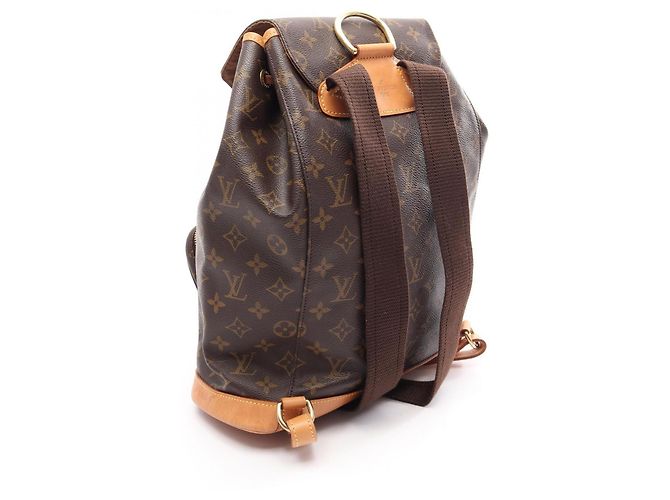 Zaino/Borsa Louis Vuitton Montsouris GM Monogram Marrone - vista 2