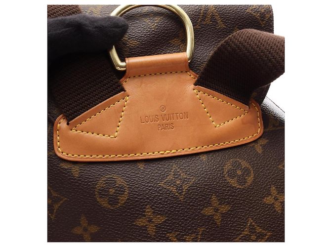 Zaino/Borsa Louis Vuitton Montsouris GM Monogram Marrone - vista 8