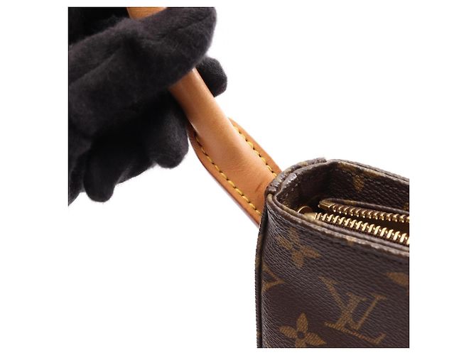 Borsa a Spalla Louis Vuitton Looping MM Monogram Marrone - vista 12