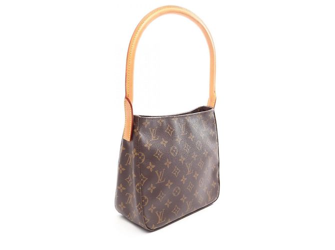 Borsa a Spalla Louis Vuitton Looping MM Monogram Marrone - vista 2