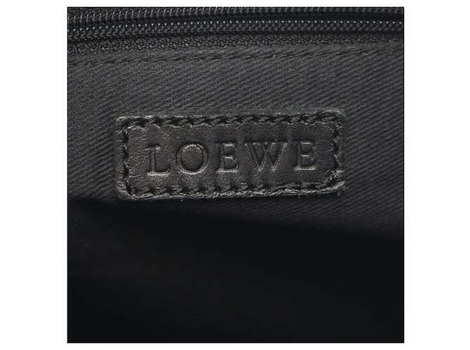 Borsa a Spalla Loewe Anagram Nero Beige - vista 4