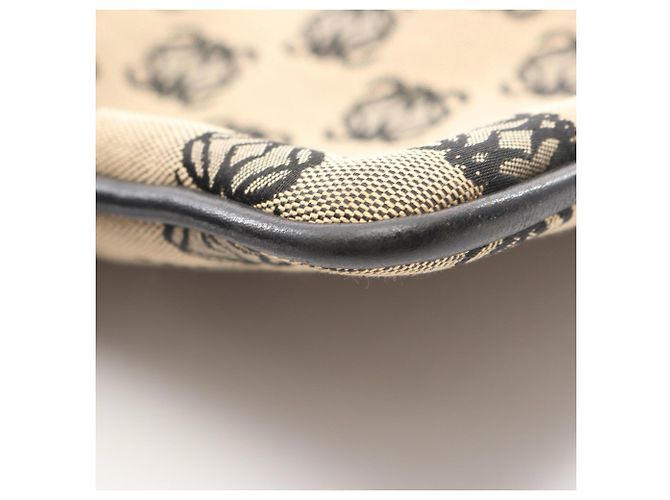 Borsa a Spalla Loewe Anagram Nero Beige - vista 7