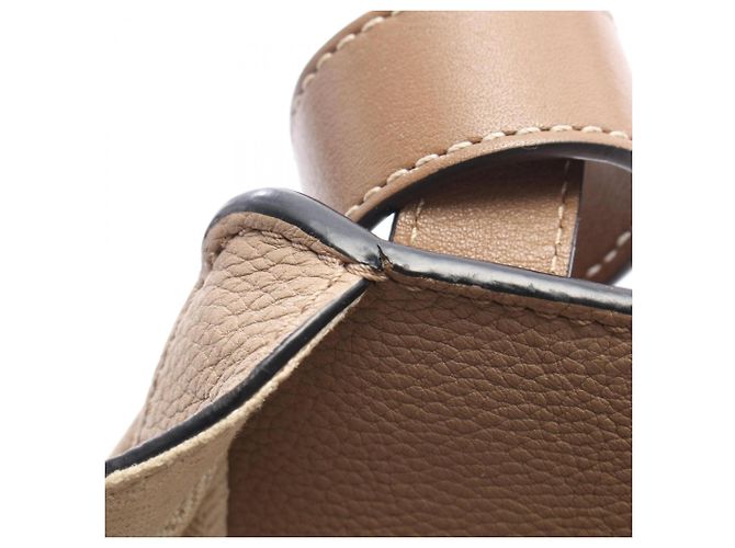 Borsa a mano in pelle Loewe Hammock Small Beige - vista 5