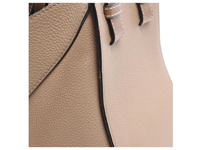 Borsa a mano in pelle Loewe Hammock Small Beige - vista 8