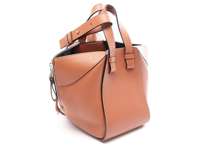 Borsa Hammock Loewe - Borsa a mano compatta in pelle Marrone - vista 2