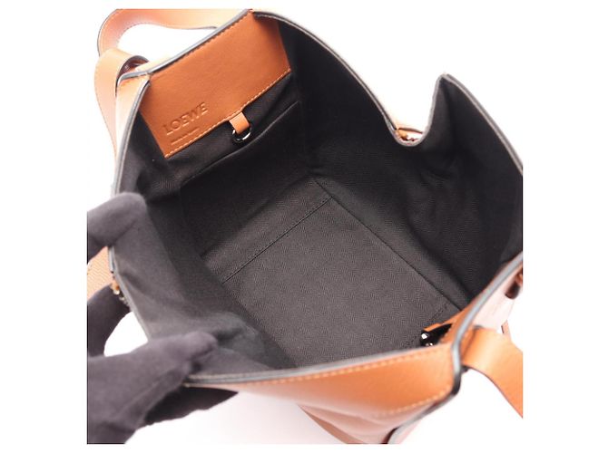 Borsa Hammock Loewe - Borsa a mano compatta in pelle Marrone - vista 3