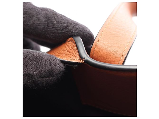 Borsa Hammock Loewe - Borsa a mano compatta in pelle Marrone - vista 8