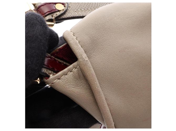 Borsa a tracolla 2-way Loewe Maia Anagram Beige - vista 6