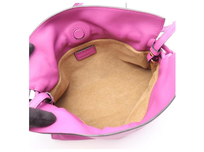 Clutch e borsa a tracolla mini Flamenco Loewe Porpora - vista 3