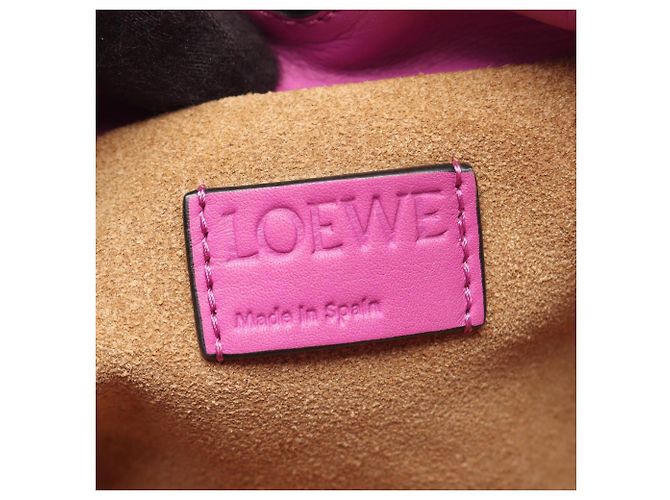 Clutch e borsa a tracolla mini Flamenco Loewe Porpora - vista 4
