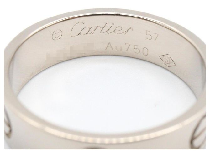Cartier Love Ring aus 18K Weißgold Silber - Ansicht 3