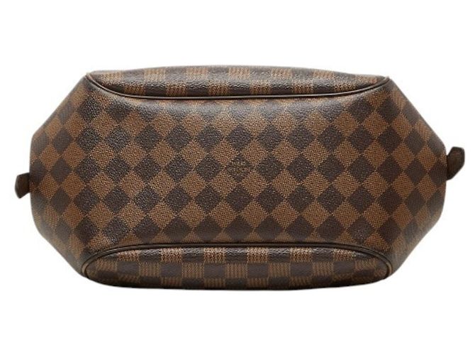 Borsa a Spalla Louis Vuitton Damier Belem MM Marrone - vista 3