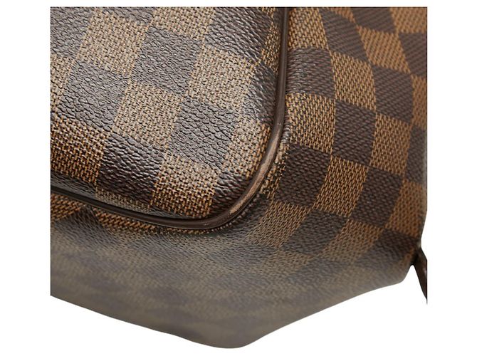 Borsa a Spalla Louis Vuitton Damier Belem MM Marrone - vista 4