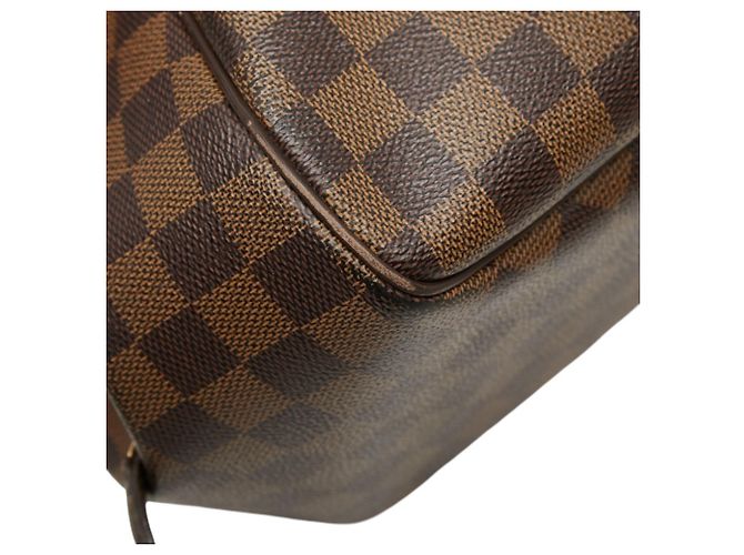 Borsa a Spalla Louis Vuitton Damier Belem MM Marrone - vista 5