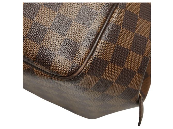 Borsa a Spalla Louis Vuitton Damier Belem MM Marrone - vista 6