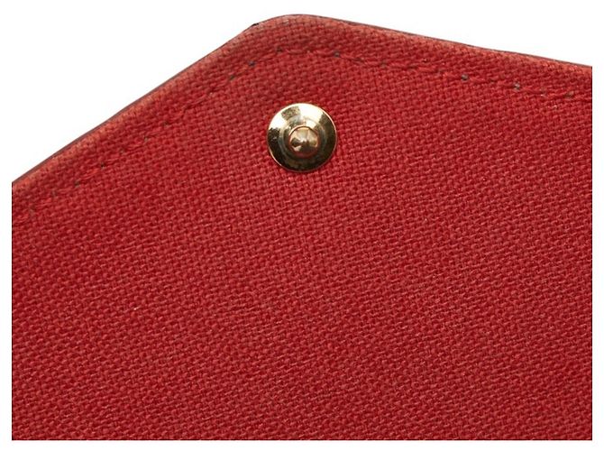 Louis Vuitton Monogram Empreinte Pochette Felicie Rosso Blu navy - vista 10
