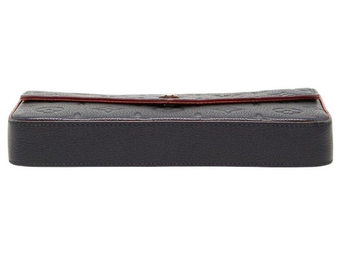 Louis Vuitton Monogram Empreinte Pochette Felicie Rosso Blu navy - vista 3