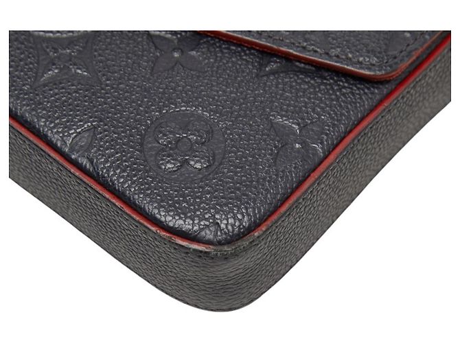 Louis Vuitton Monogram Empreinte Pochette Felicie Rosso Blu navy - vista 4
